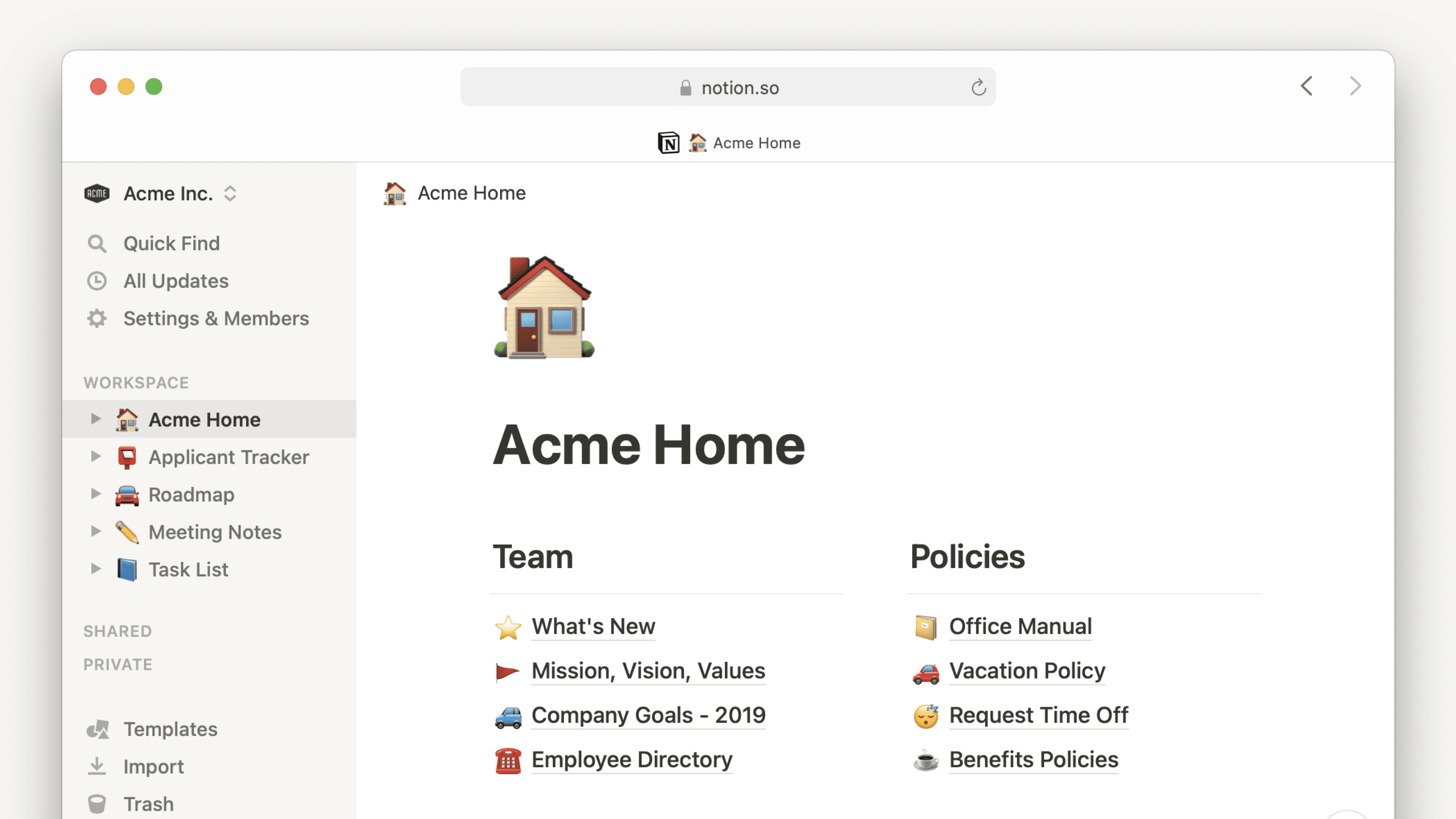 Notion sur le Web ─ bannière