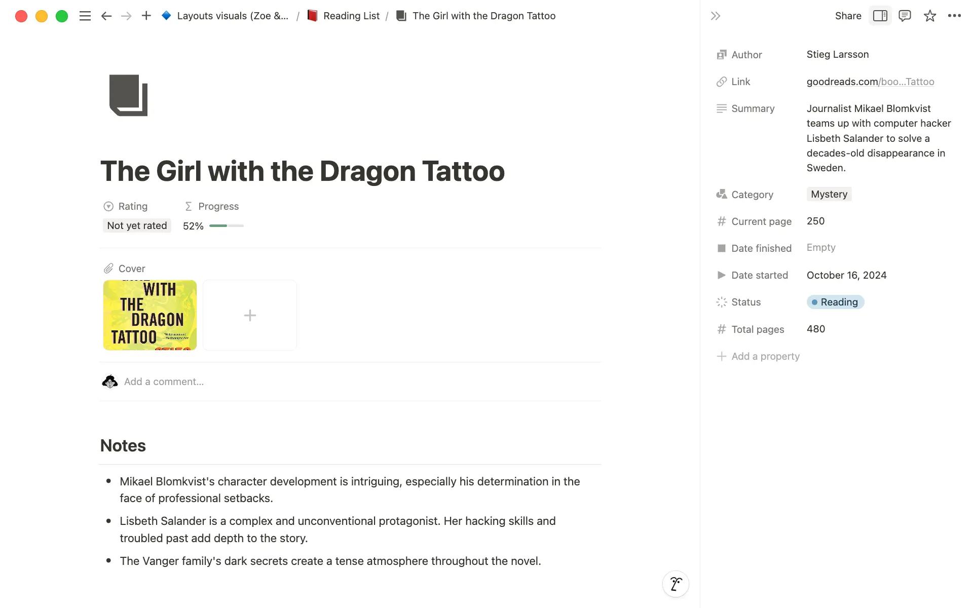 Gardez une trace de tout en créant une vue simple et facile à intégrer pour votre page principale.