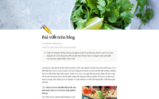 Bài đăng Blog
