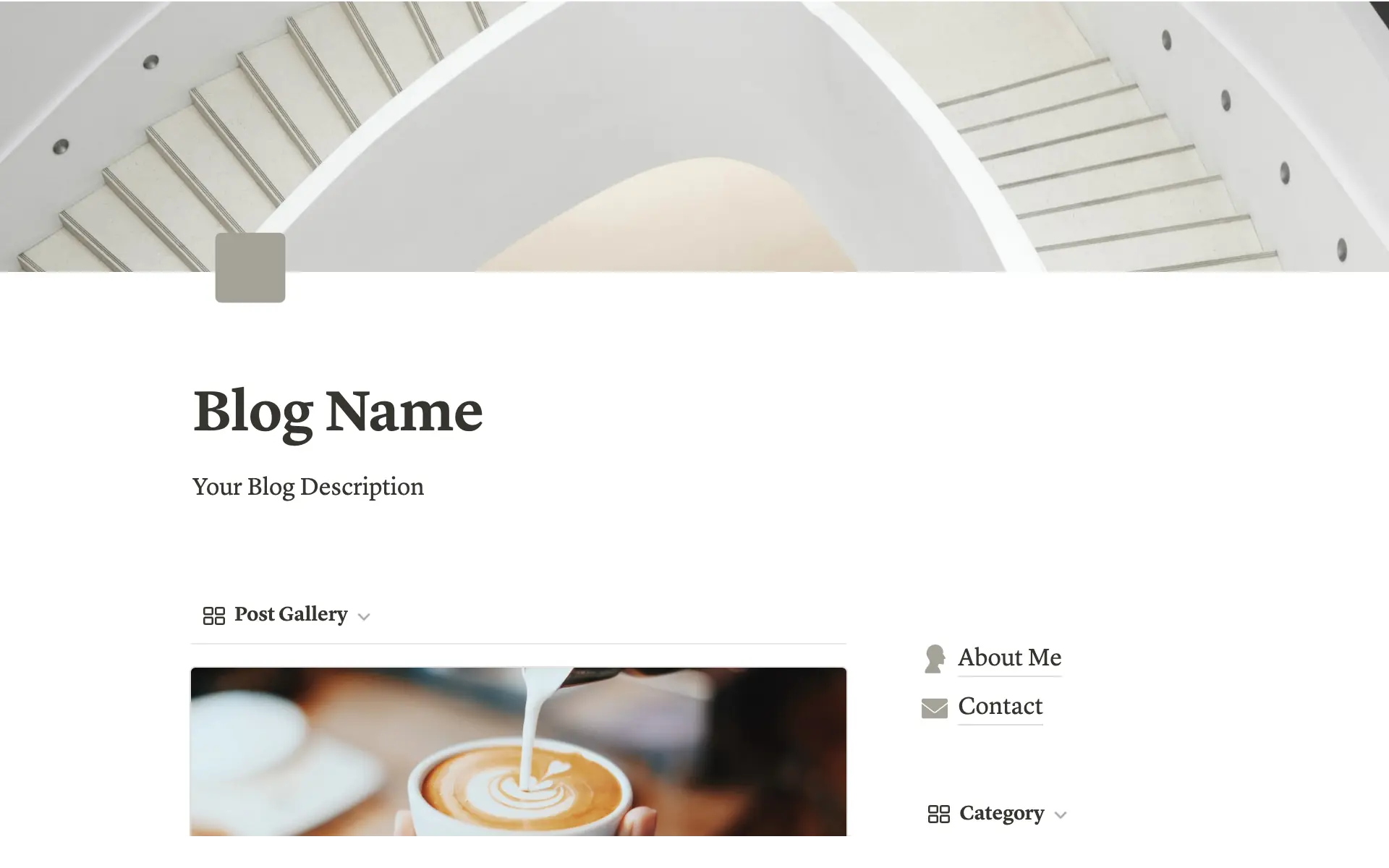 Xem trước mẫu cho Simplicity Blog